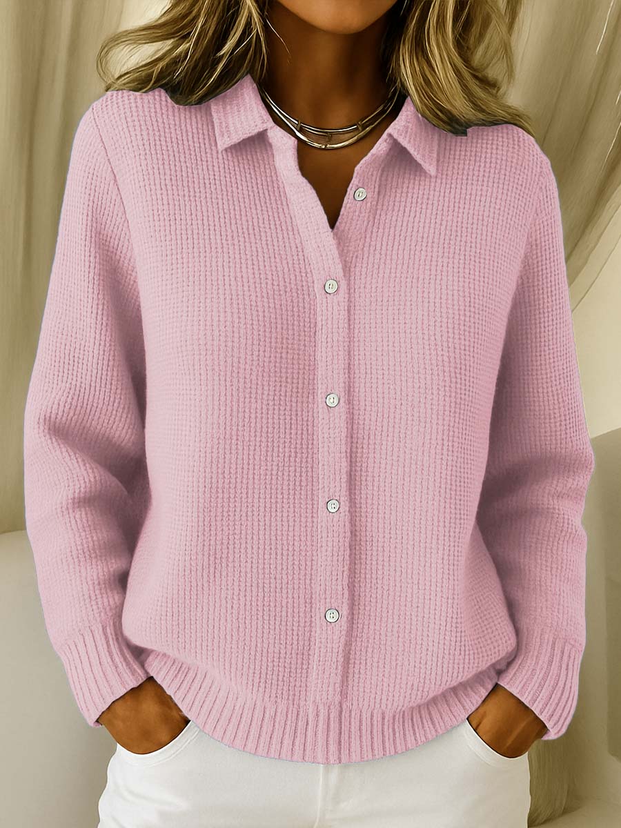 Elaine | Cardigan Boutonné en Tricot Classique
