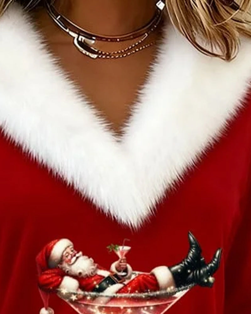 Zina | Haut en Peluche Luxe de Noël