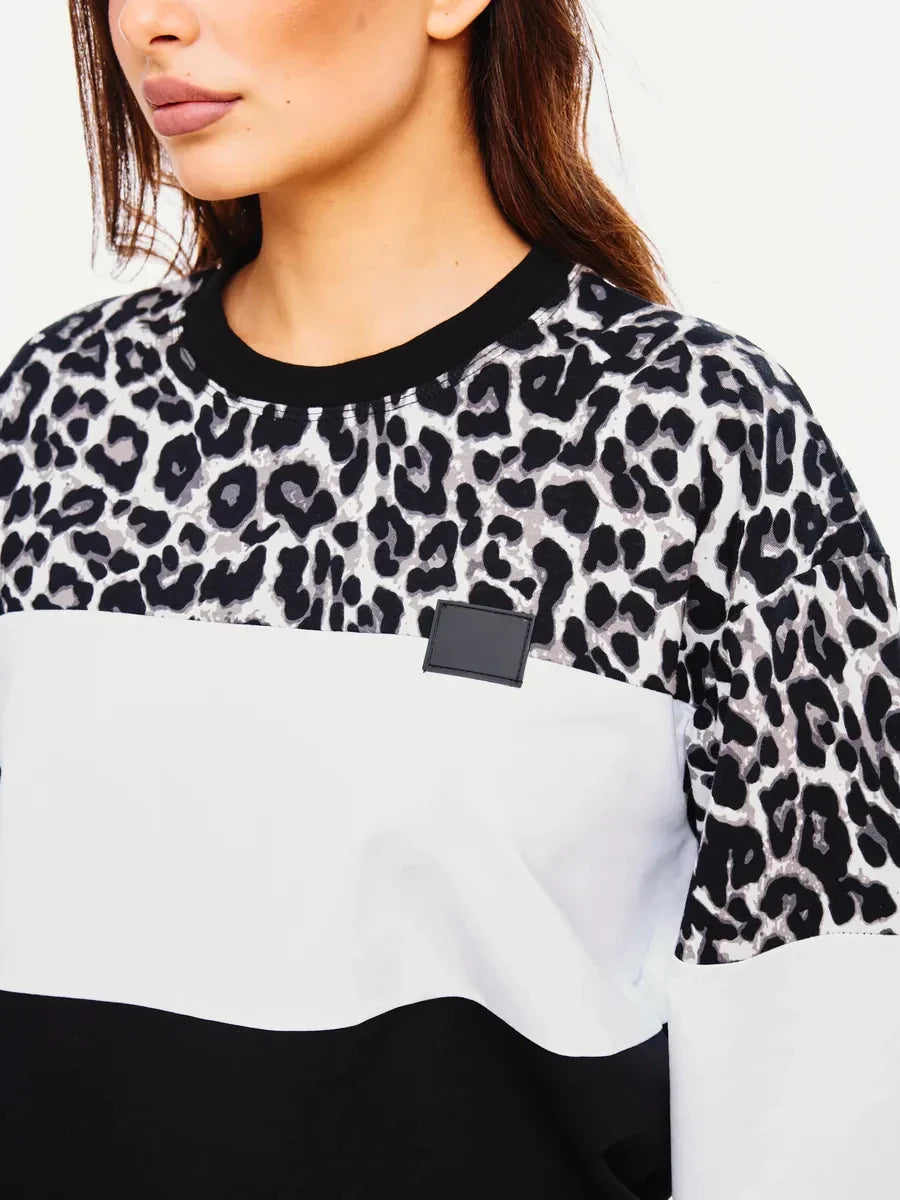 Maison Valmont™ | Pull Léopard ColorBlock