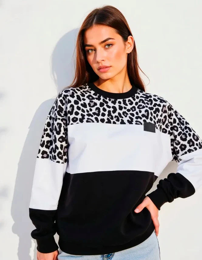 Maison Valmont™ | Pull Léopard ColorBlock
