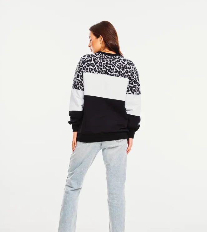 Maison Valmont™ | Pull Léopard ColorBlock