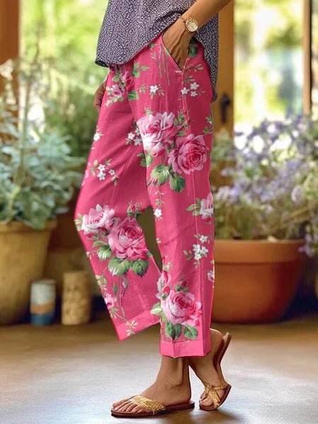 Lilah | Pantalons Floraux Décontractés