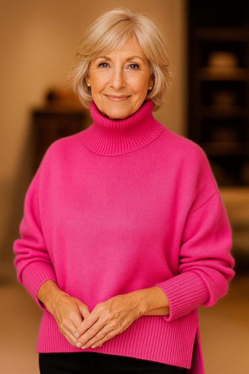 Cittra – Pull à col roulé surdimensionné à côtes